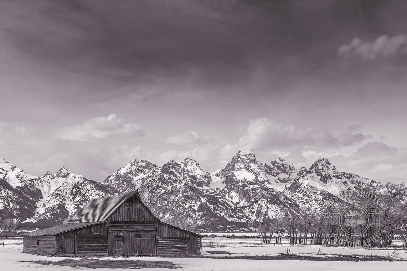 Barn and Tetons — fine-art print