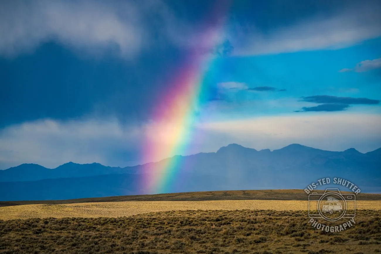 After the Rain — Rainbow over the plains